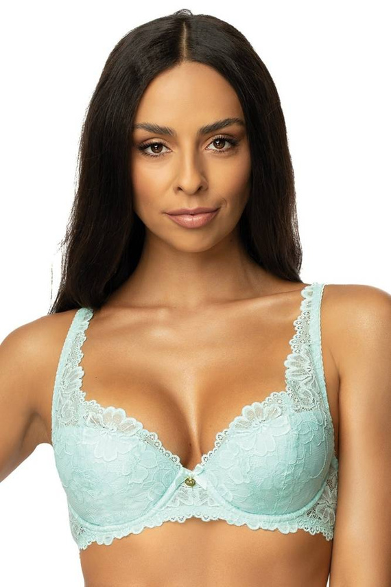 M-053/22 Carmela Biustonosz Usztywniany Mat seledynowy