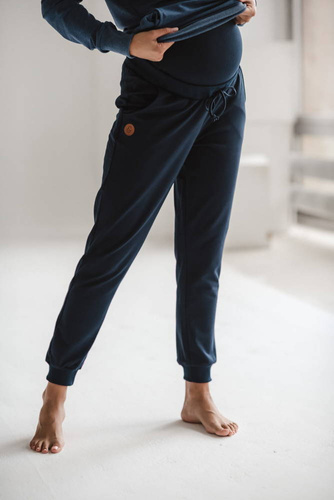 Spodnie dresowe ciążowe Milk&Love granatowy