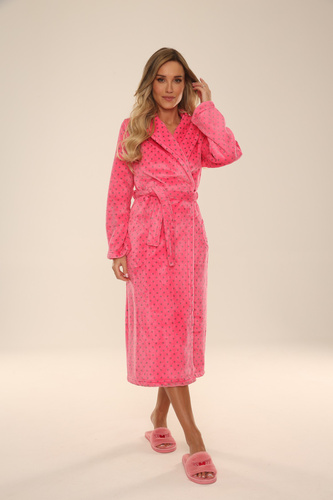 548 Melanie Długi Szlafrok damski Forex - malina