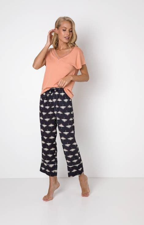 Moira Long Piżama damska Aruelle - brick