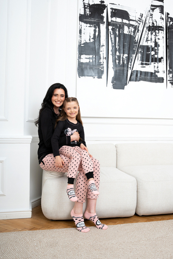 Bonilla Piżama dziewczęca Italian Fashion - czarny/druk 