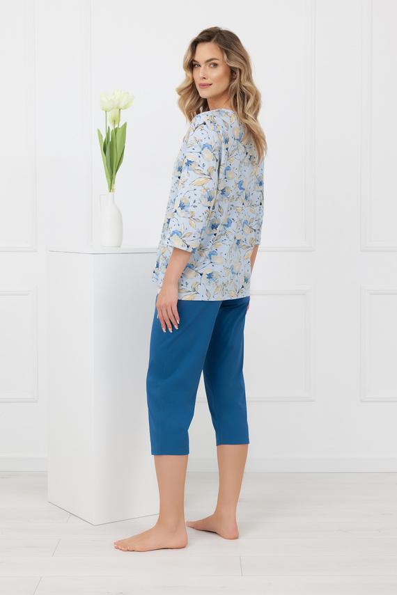 Piżama damska Celozja Italian Fashion 100% bawełna rękaw 3/4 spodnie 3/4