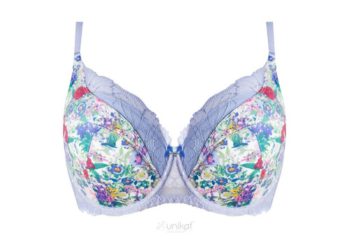 Fabien full cup biustonosz usztywniany Unikat niebieski