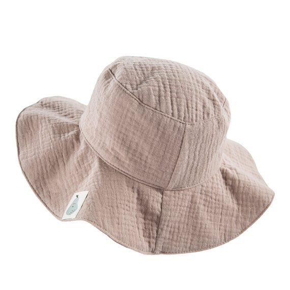 Pearfect kapelusz muślinowy dla dziecka Eevi- beżowy
