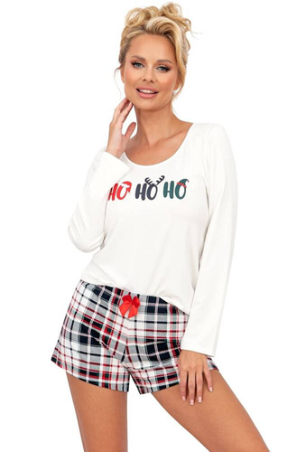 Ho Ho II 1/2 Piżama Damska Donna - biały