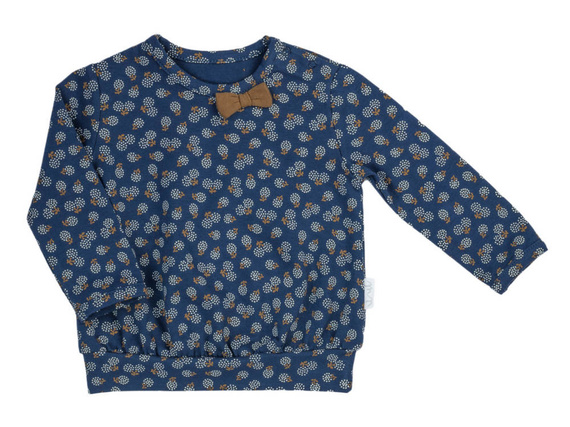 179138 Bluzka bawełniana z długim rękawem "Sonia" Nicol - granat