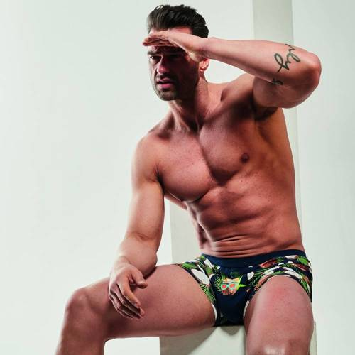 280/218 Coconut Bokserki męskie Tattoo Cornette - granatowy