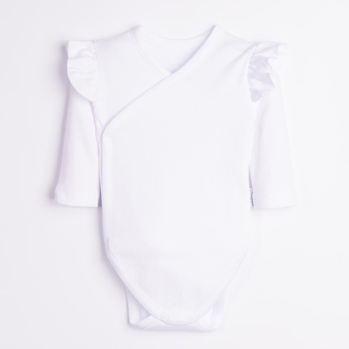 Body Kopertowe Nicol Tosia 225092 100% Bawełna Białe Długi Rękaw