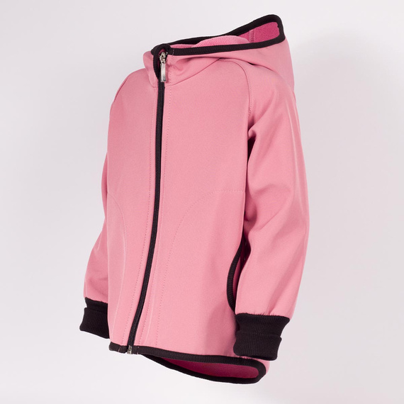 229001 Nicol Kurtka softshell dziewczęca kaptur polar odblask