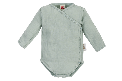 03235T "Just Muslin" Body rozpinane muślinowe Makoma turkusowy 