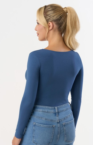 Manati Długi rękaw Bluzka damska Babell - denim