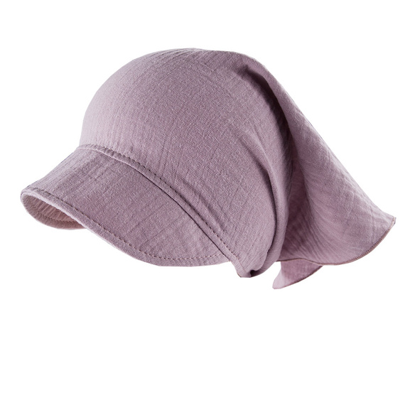 Botanic Chustka z daszkiem muślinowa Eevi - wrzos