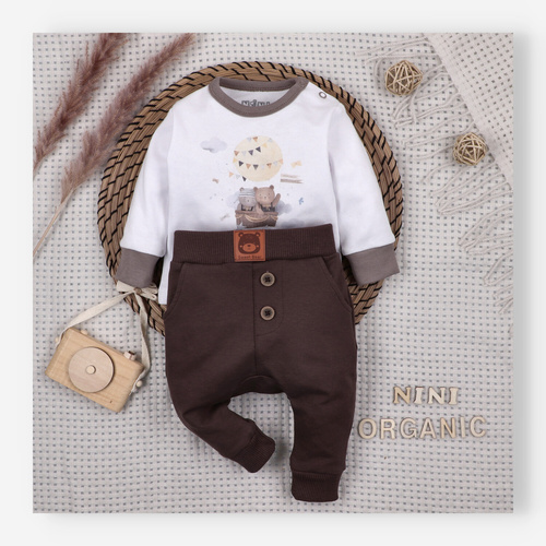 ABN-5660 Nini Bluzka Niemowlęca Balloon Friends 100% Bawełna Organiczna – Polska Produkcja