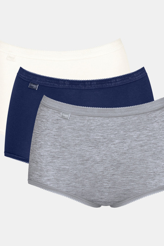 Basic+ Maxi C3P Figi damskie Sloggi - V017 szary-granat-ecru