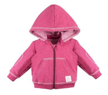 UNIQUE Rozpinana Bluza z kapturem Ewa Klucze- bordo