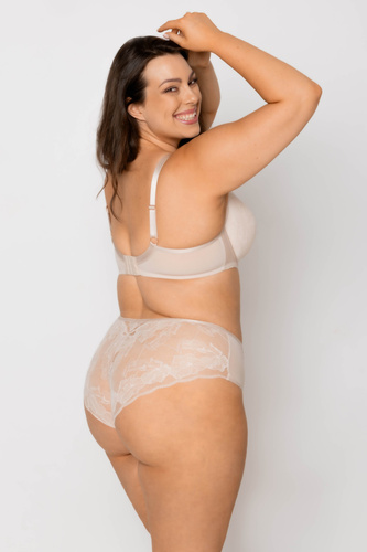 Mediolano Amelia 19201 Beige – figi wysokie z koronki i tiulu