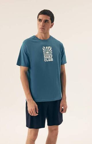 42600 Sun Piżama Męska Henderson - aqua