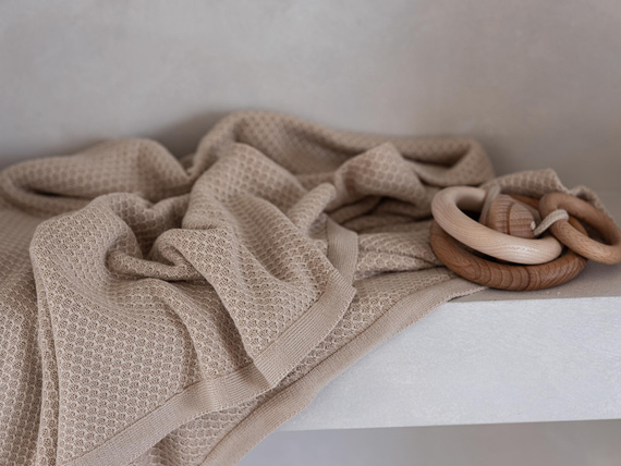 Clover Kocyk bambusowy YOSOY - sunny beige