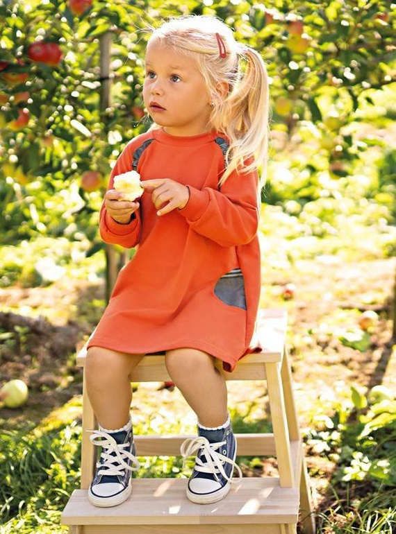 Adventure Tunika dresowa z długim rękawem Ewa Klucze- rudy