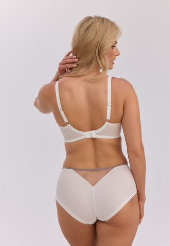 Gaia BS 1356 Judith biustonosz semi soft ecru szary duży biust