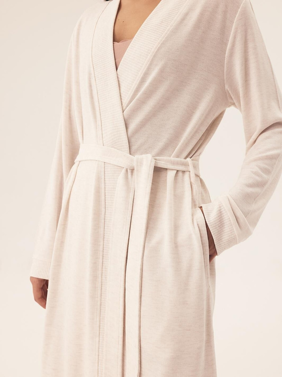 43014 Boar Szlafrok damski Henderson - kremowy