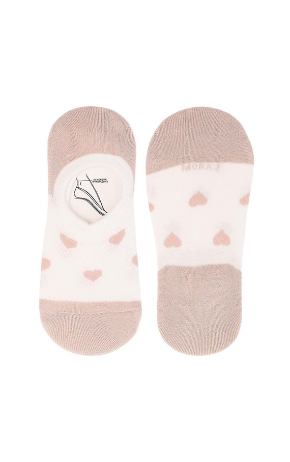 CDB200-400 Balerinki damskie Serca i Paski Moraj mix kolor