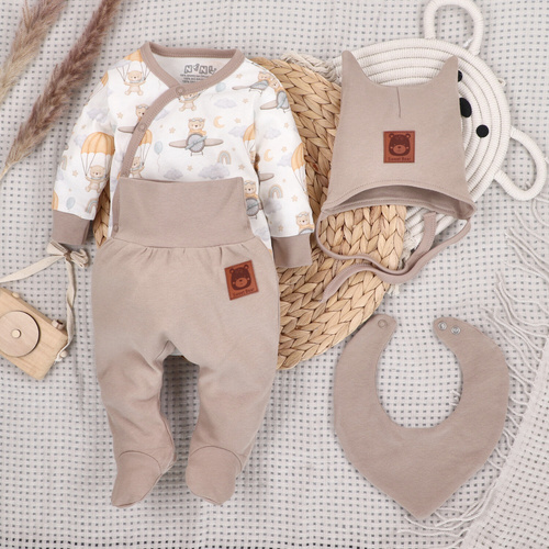 ABK-0044 Sky Journey Komplet niemowlęcy z bawełny organicznej Nini 