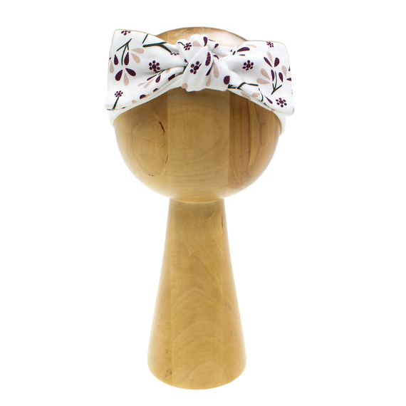 217065 Alisa Opaska Nicol bawełniana z kokardką – kwiatowy wzór