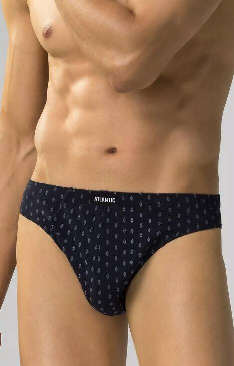  3MP-177 A'3 Slipy męskie Atlantic - granat-niebieski - szary