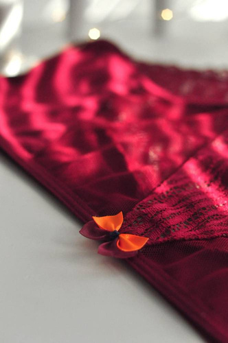 19122 Bralette Biustonosz braletka Mediolano bordowy 