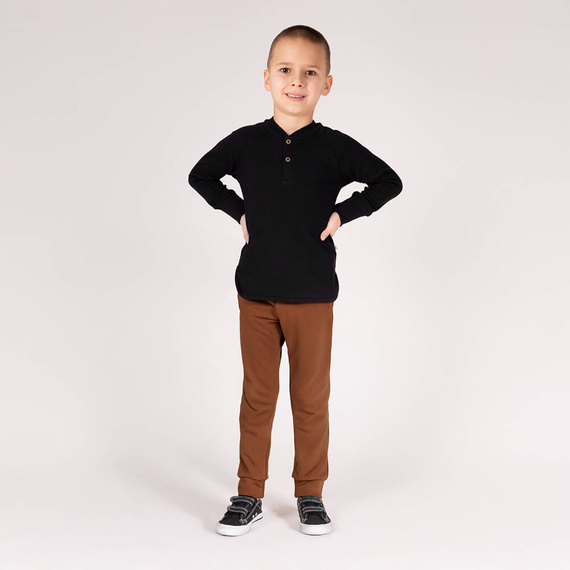 169545 Spodnie dresowe Nicol - brązowy