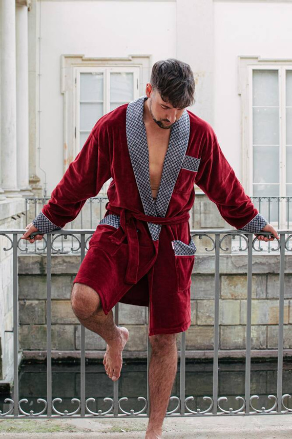 772 Bonjour szlafrok męski forex - bordo