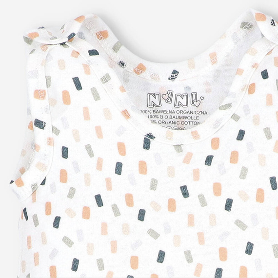 ABN-5325/KRE Śpiochy z bawełny organicznej Nini kremowy