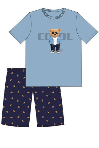 789/119 790/119 Cool Piżama chłopięca Cornette niebieski 