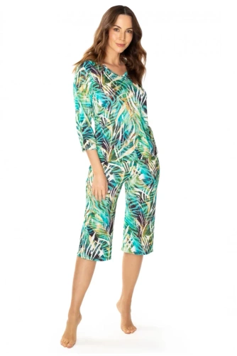 86656 Malaga Piżama damska Mewa zielony