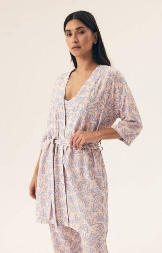 42663 Nadar Szlafrok damski Henderson - light blue