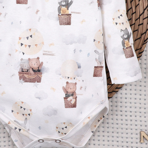 ABN-5653 Body niemowlęce Balloon Friends Nini 100% bawełna organiczna Polska