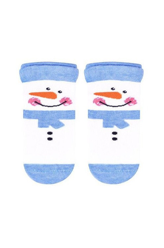 Skarpetki Zimowe Wzory art.138 Steven - biały 125