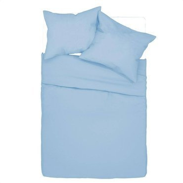 Simply Pościel bawełniana jednobarwna Spod Igły i Nitki błękitny