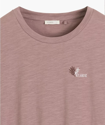 Atlantic NLD-002 Koszula nocna bawełniana 100% T-shirt różana 