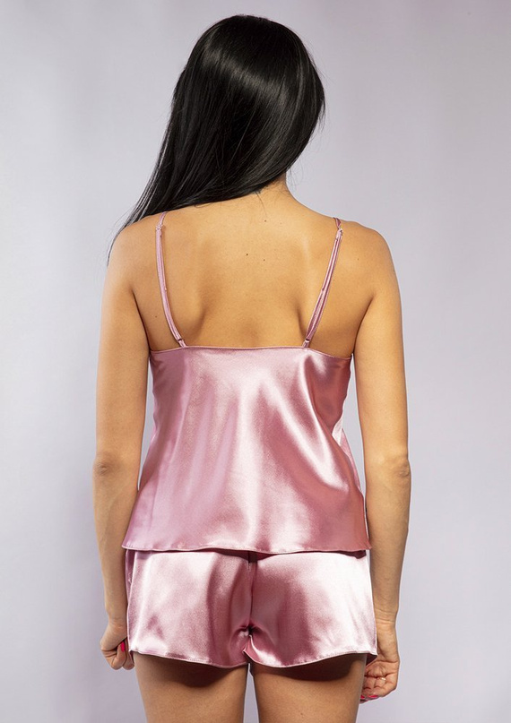 Zala Komplet piżama damska DKaren - wrzos/biały