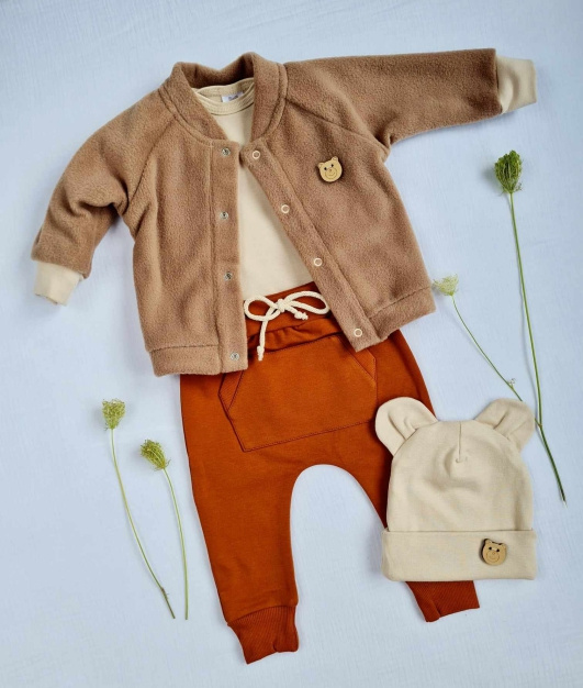 3717P Teddy Bluza polarowa Marija - brązowy