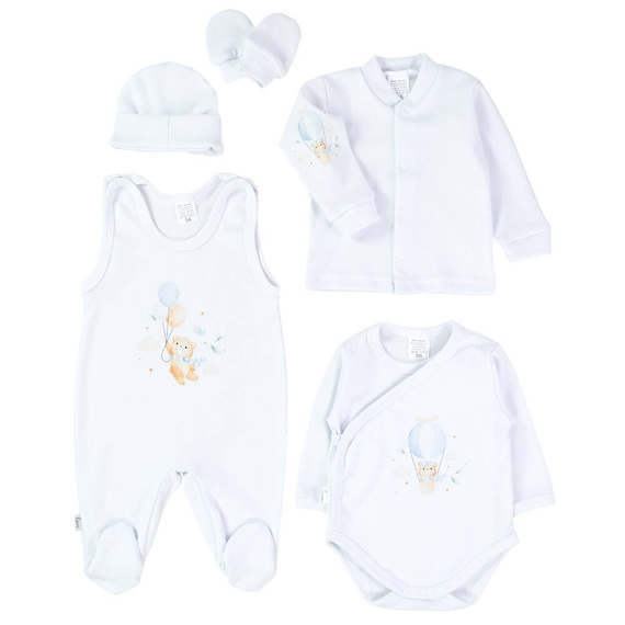 Miś z balonami- Love wyprawka niemowlęca 5 częściowa Martex