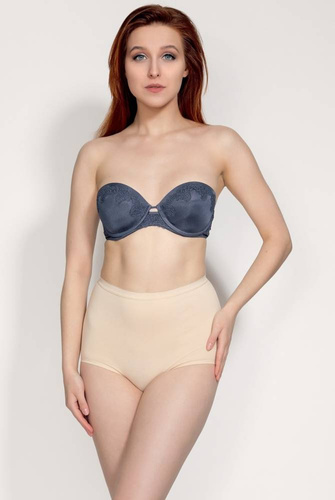 Lara Wysoka Figi Damskie MITEX beżowy