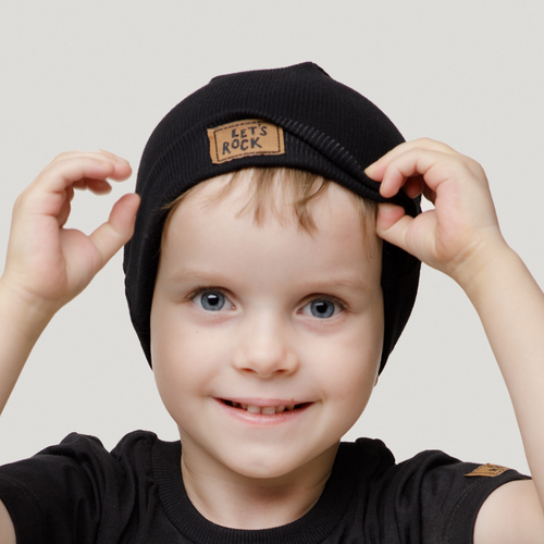 Lets Rock Czapka dziecięca Pinokio - czarny