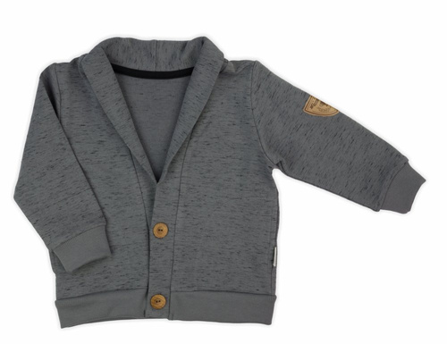 169557 Bluza dresowa marynarka "Mix" Nicol - grafitowy