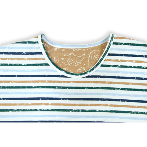 2651/03 Piżama Męska krótki rękaw, spodenki Sesto Senso - beżowy