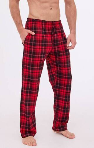 691/54 Spodnie piżamowe Cornette czerwony-czarny