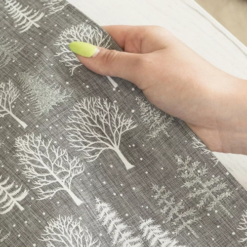 360000 Zimowa magia bieżnik świąteczny Markizeta szary