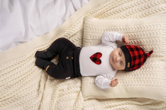 163590 Spodnie niemowlęce "Magia Świąt" Nicol - czarny